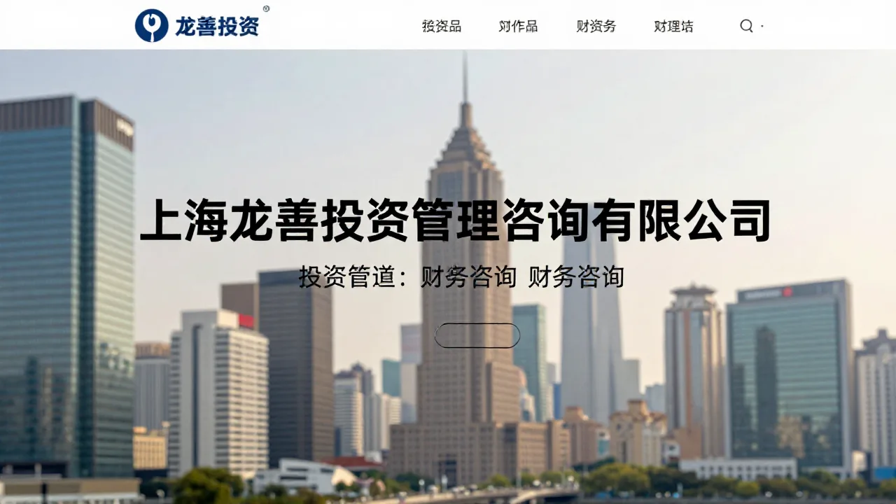 上海龙善投资管理咨询有限公司 首页主视觉